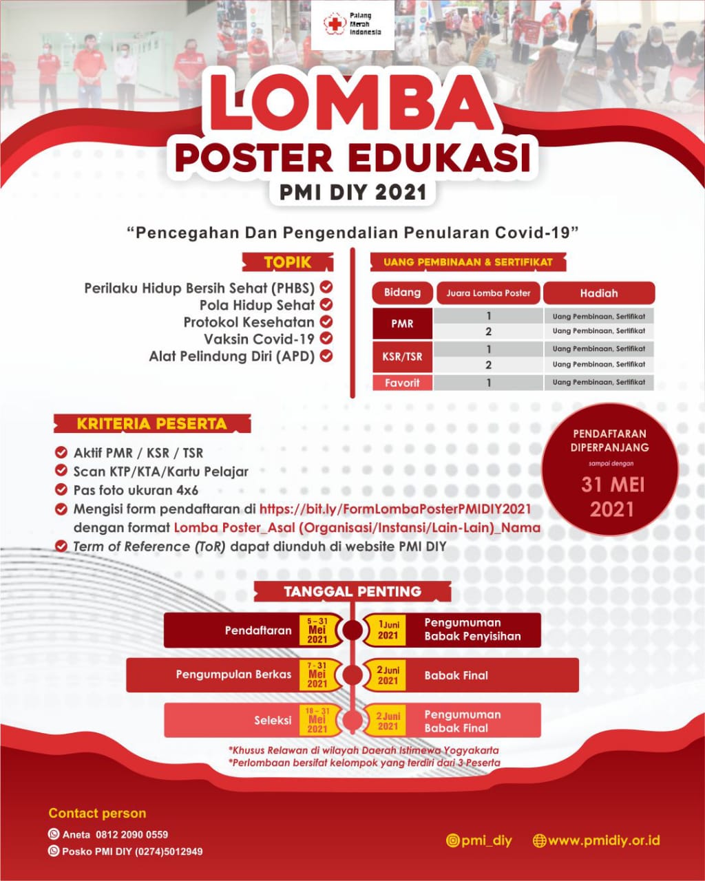 Lomba Poster Edukasi Diperpanjang Sampai 31 Mei 2021