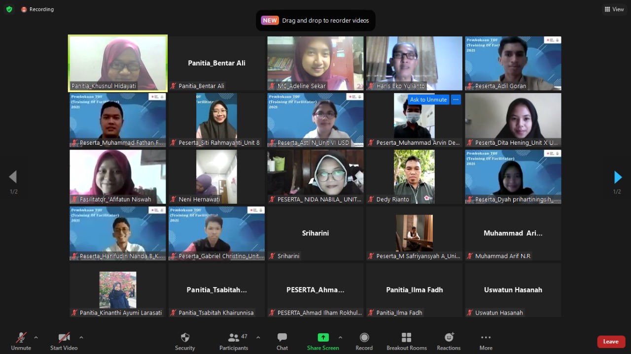 KSR PMI Unit UIN Sunan Kalijaga Gelar Pelatihan Fasilitator