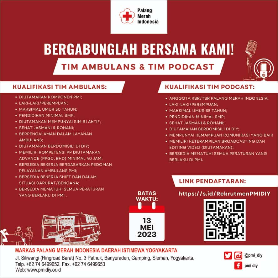 Yuk, daftar! PMI Cimahi membuka lowongan kerja