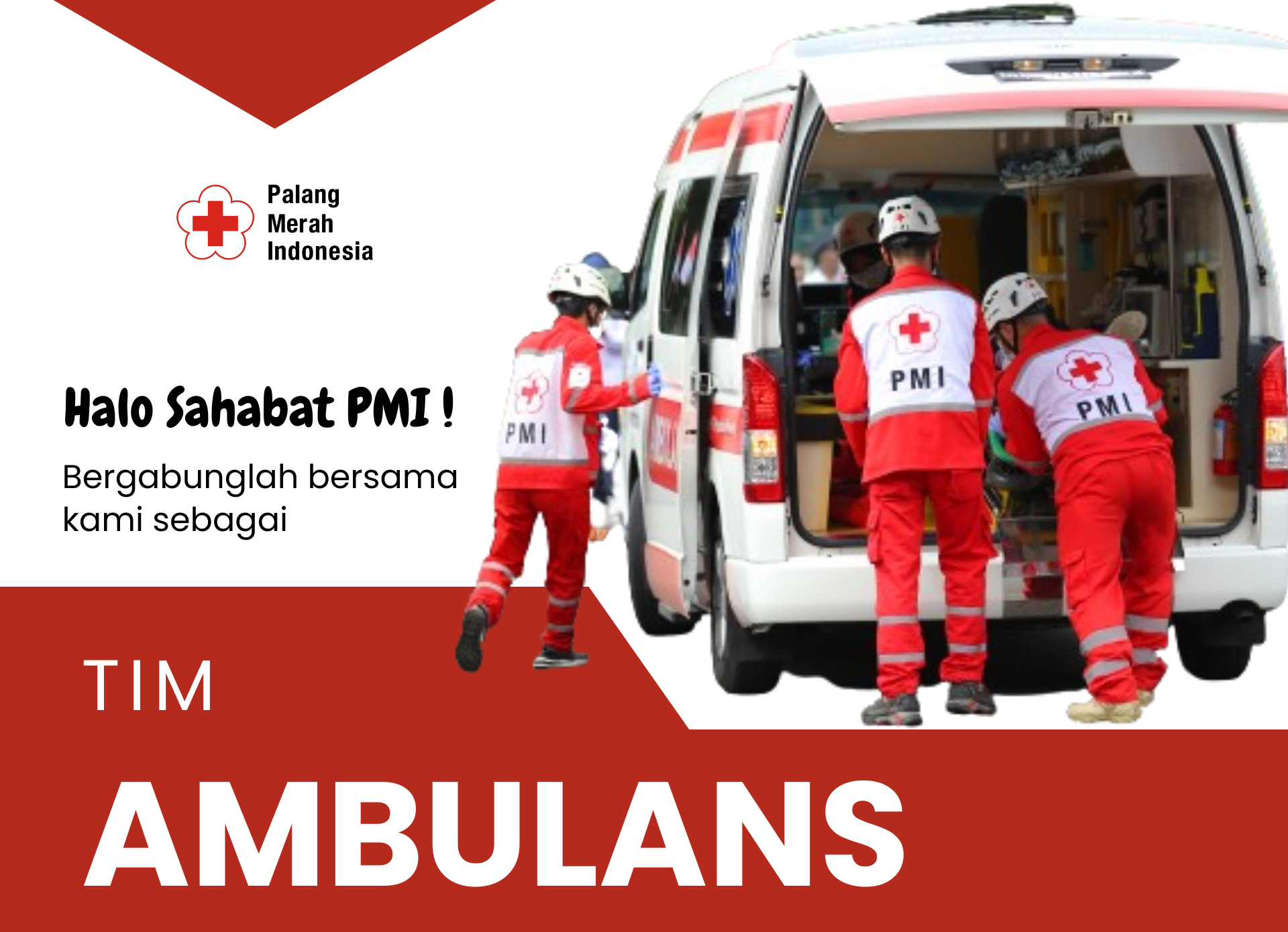 PMI cimahi Membuka Lowongan Kru Ambulans